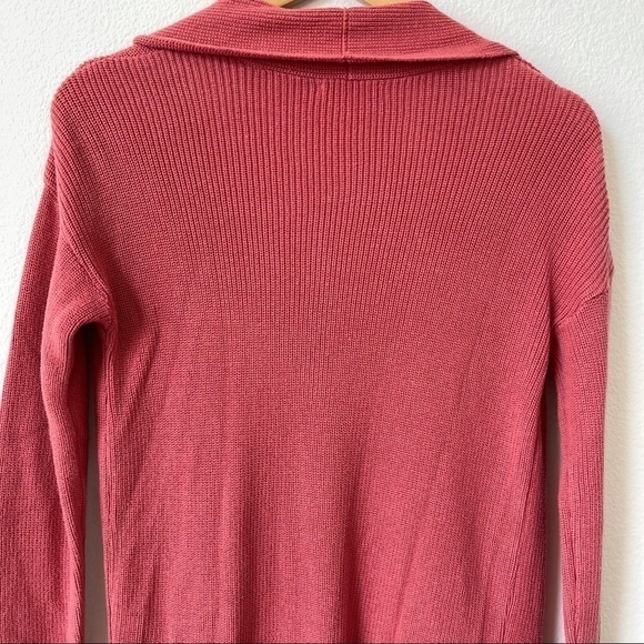 BP. Nordstrom Stitch Curve Hem Cardigan Coral XXS - Picture 9 of 12